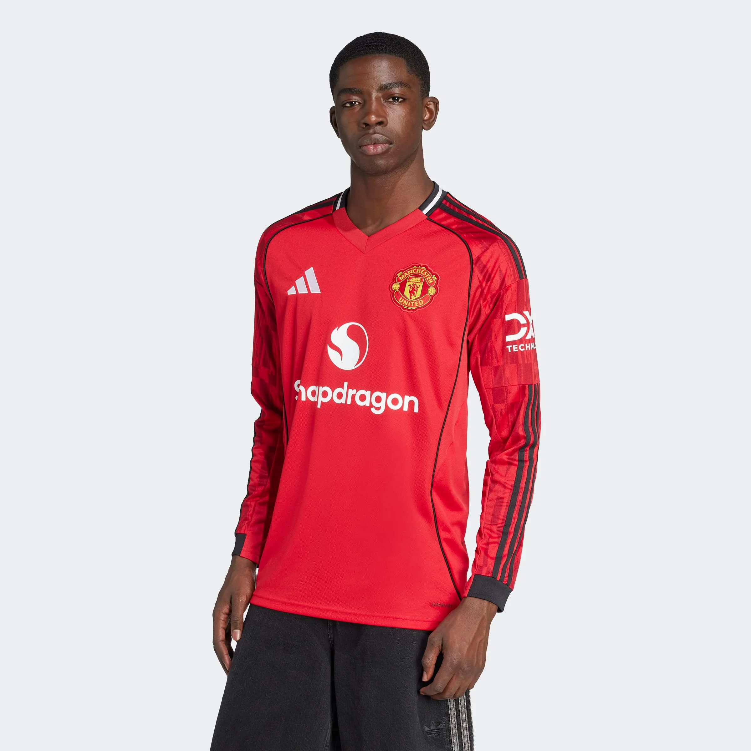 Adidas Manchester United 25/26 Long Sleeve Home Jersey - Image 3