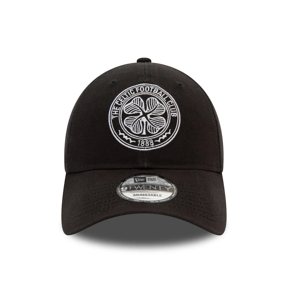 Celtic New Era 9Twenty Black Adjustable Cap
