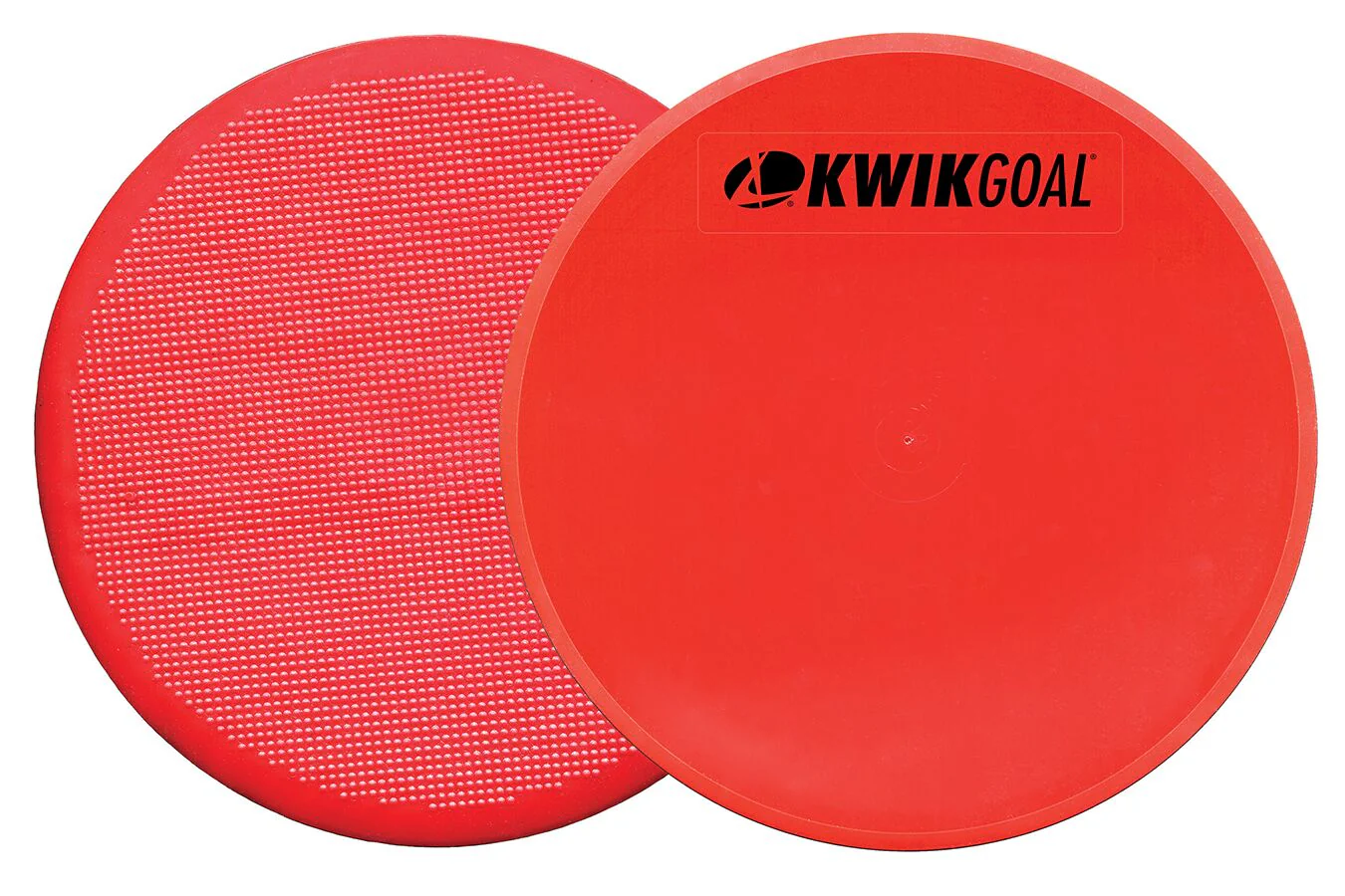 Kwik Goal Flat Round Markers 10 Pack Red
