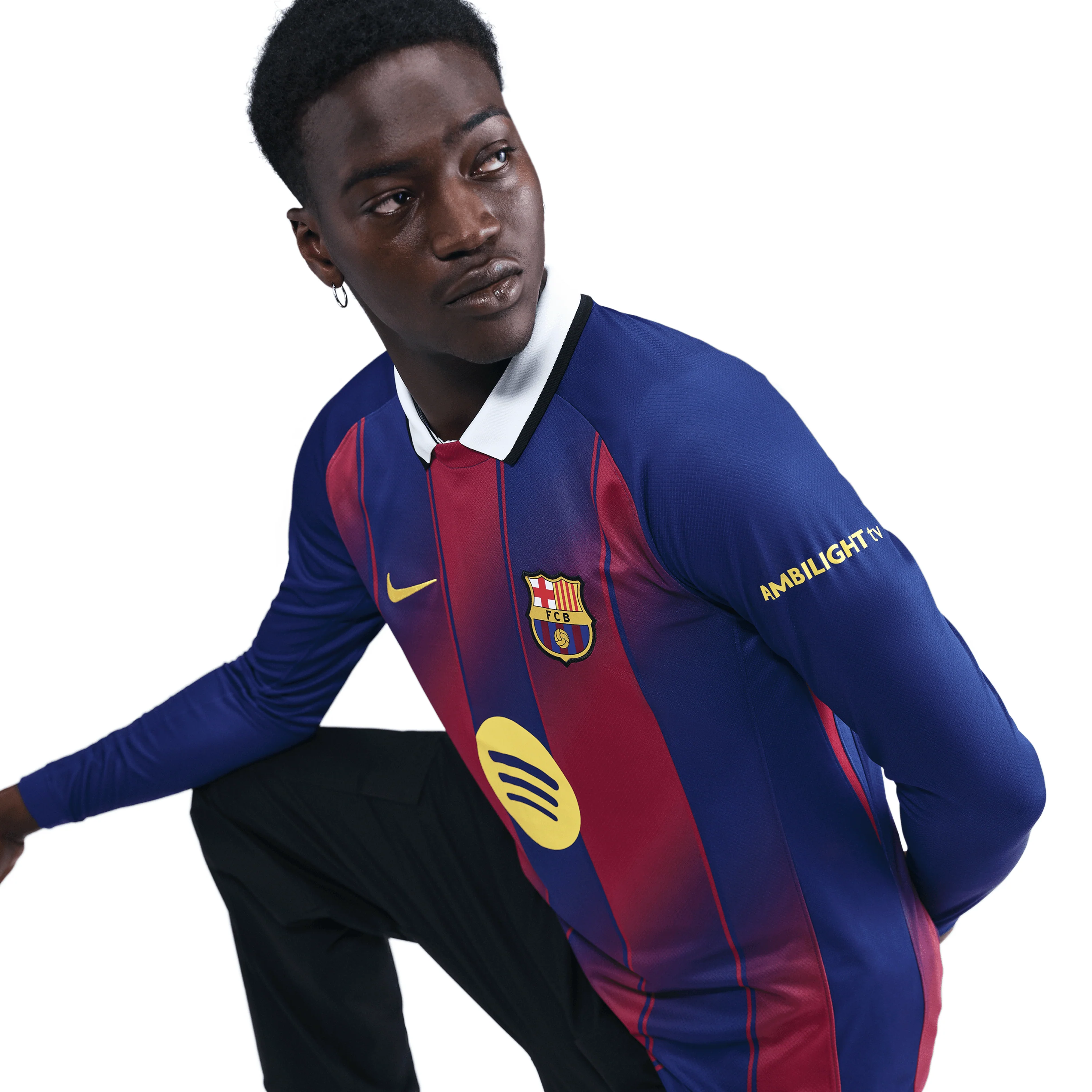 Nike Barcelona 25/26 Long Sleeve Home Jersey - Image 4