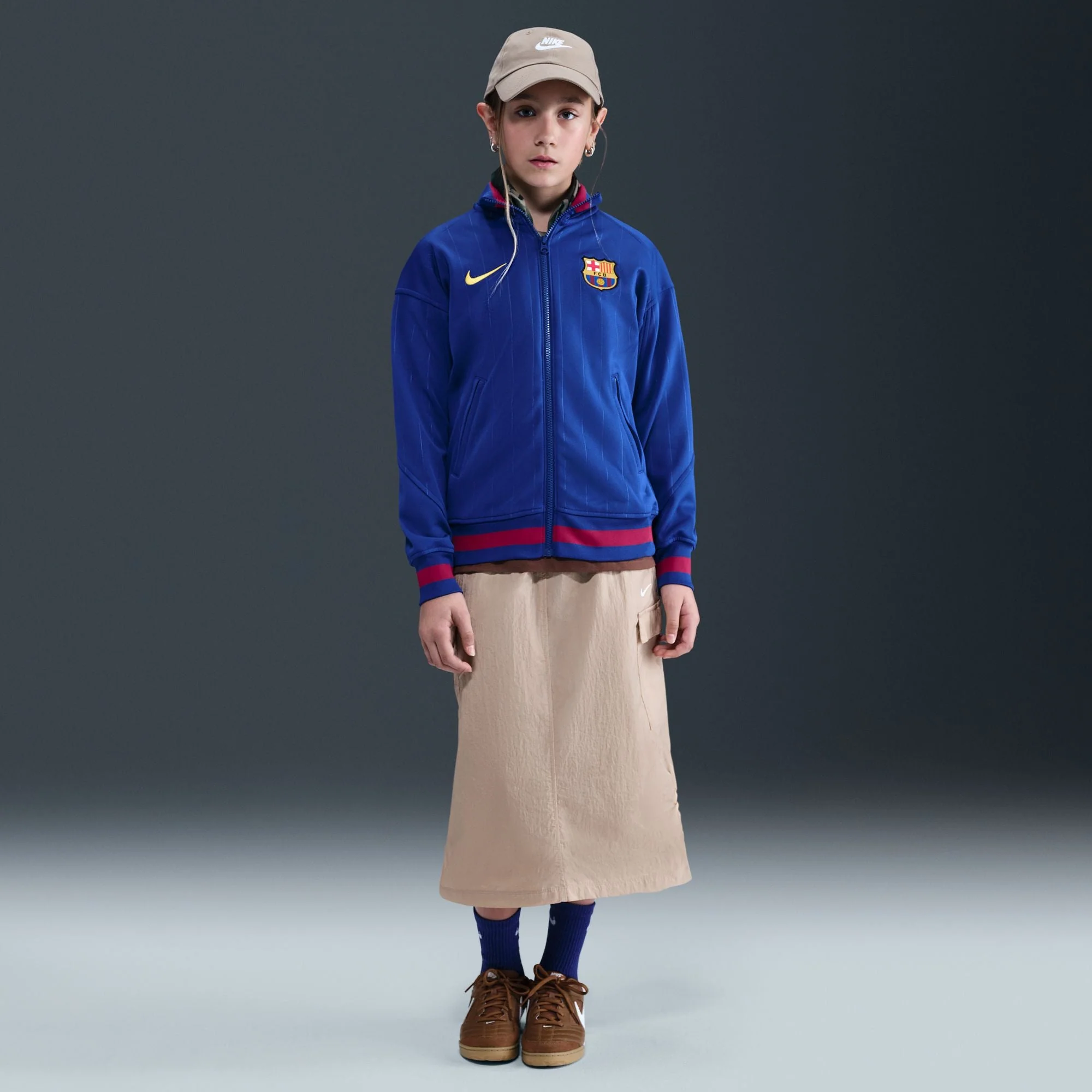 Nike Barcelona Home Anthem Track Jacket Youth