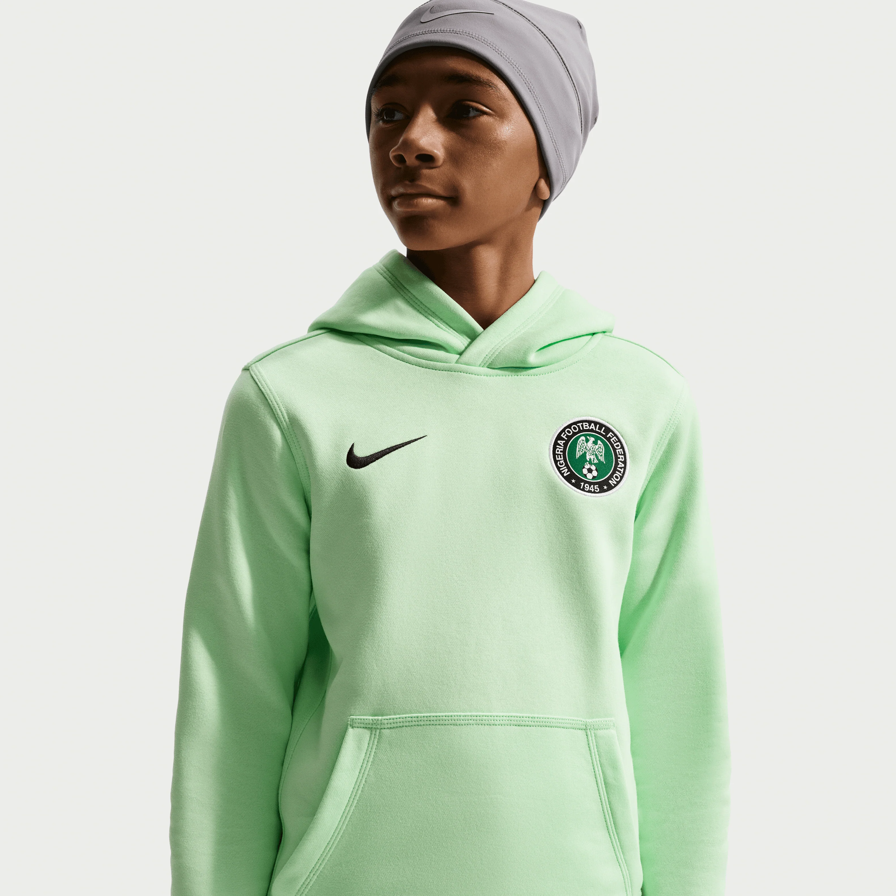 Nike Nigeria Club Pullover Hoodie Youth - Image 3