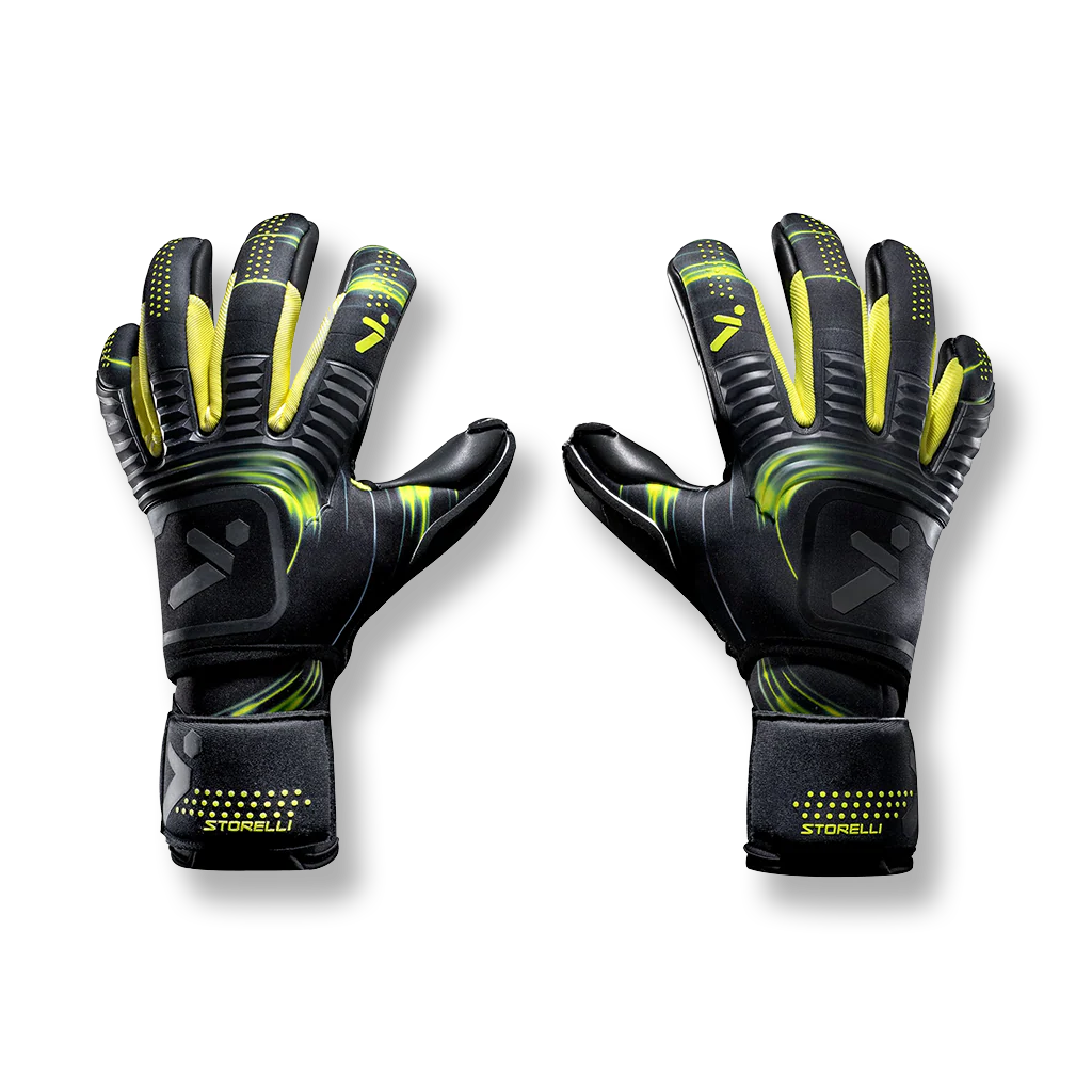 Storelli Silencer Menace Goalkeeper Gloves Yellow/Black