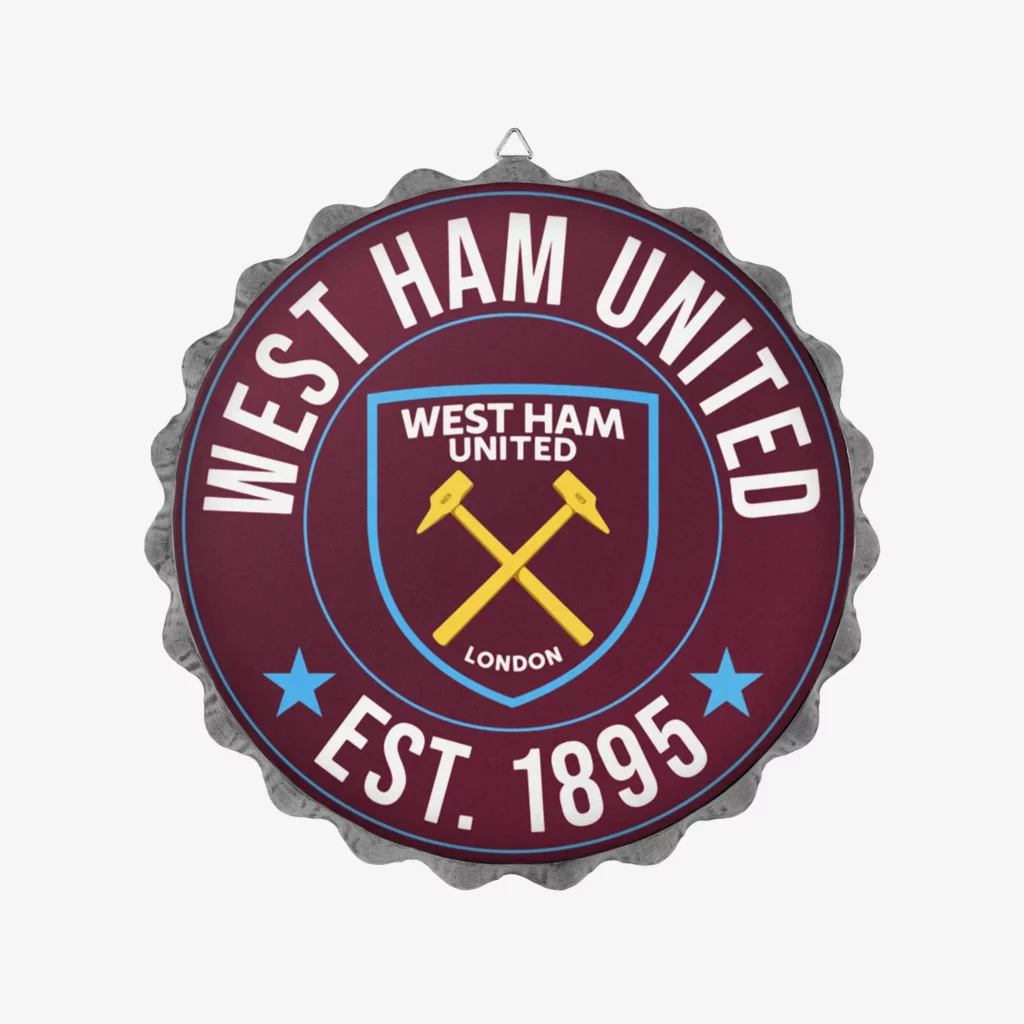 West Ham Bottle Cap Sign